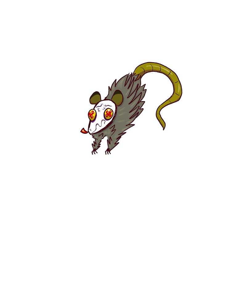 Really Anxious Opossum by CicadaCoffee