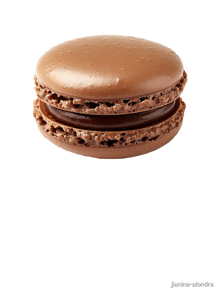 Cozy Autumn Chocolate French Macaron by jianina-alondra
