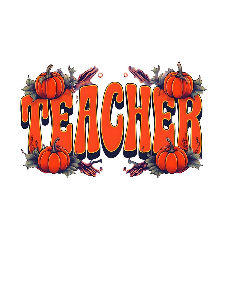 Spooky Teacher Vibes – Halloween Teacher Print by GoxyVision