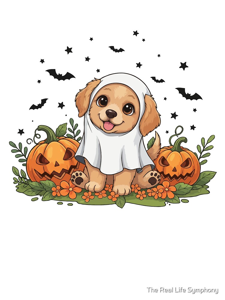 Golden Retriever Puppy Ghost – Cute Halloween Dog Costume by The Real Life Symphony