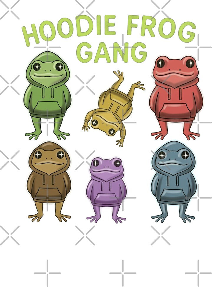 Hoodie Frog Gang by Too Kool Designing