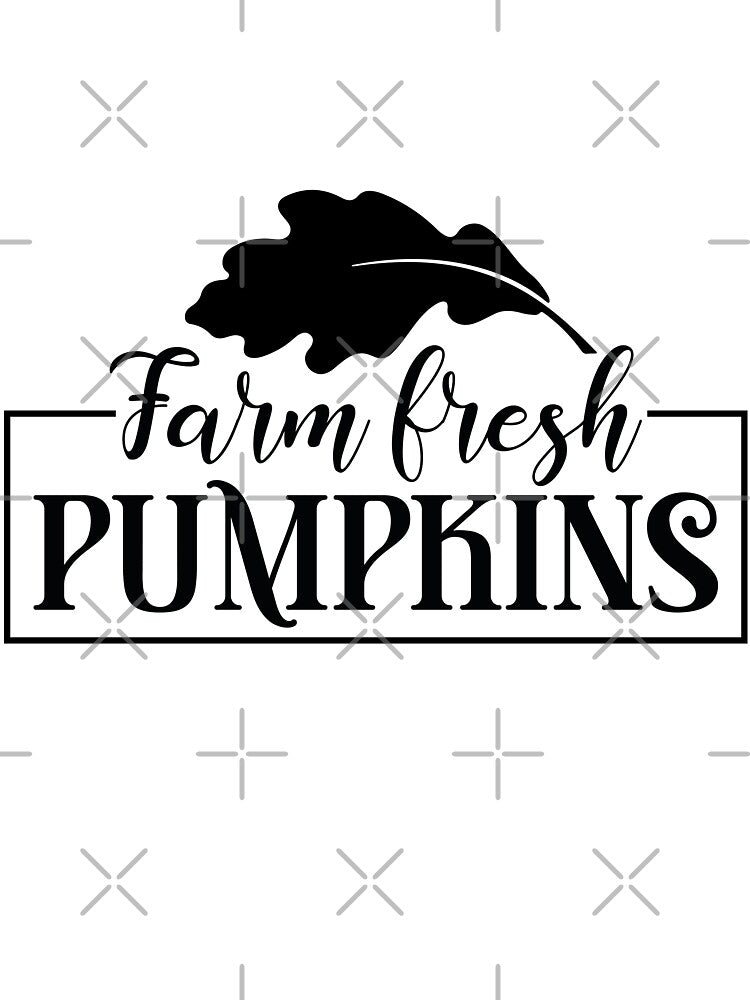 Farm Fresh Pumpkins - Autumn Halloween Vibes Quotes Retro Vintage Fall Patch Season Gift by FuzionRaptor