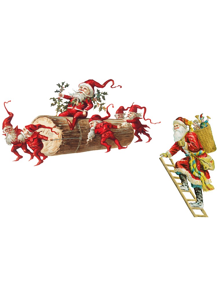 Santa Claus on Christmas, Vintage Christmas by OneAction