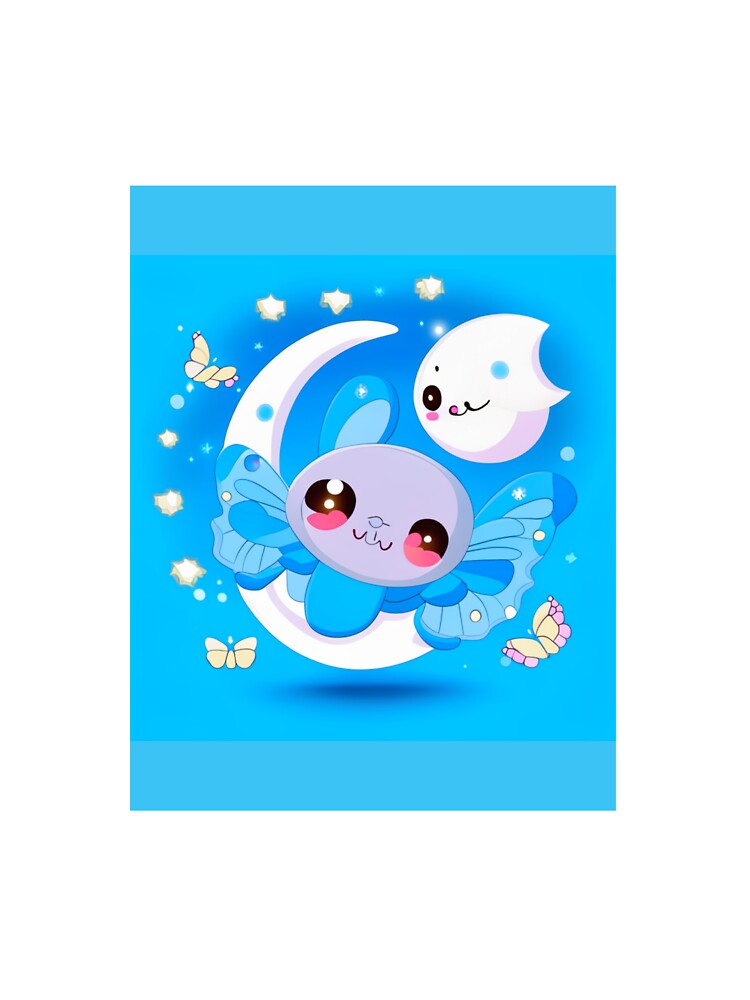 Kawaii moon phases and butterflies by Ollyburke123