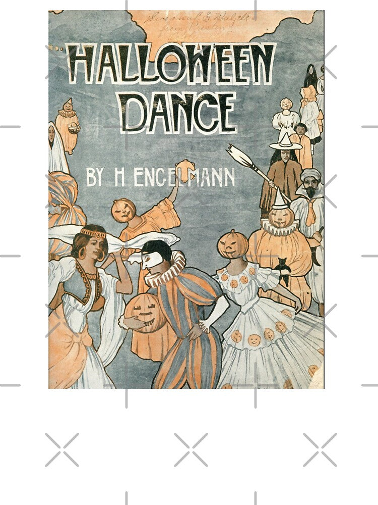 Vintage Halloween Poster Halloween Dance by Bellathewilde