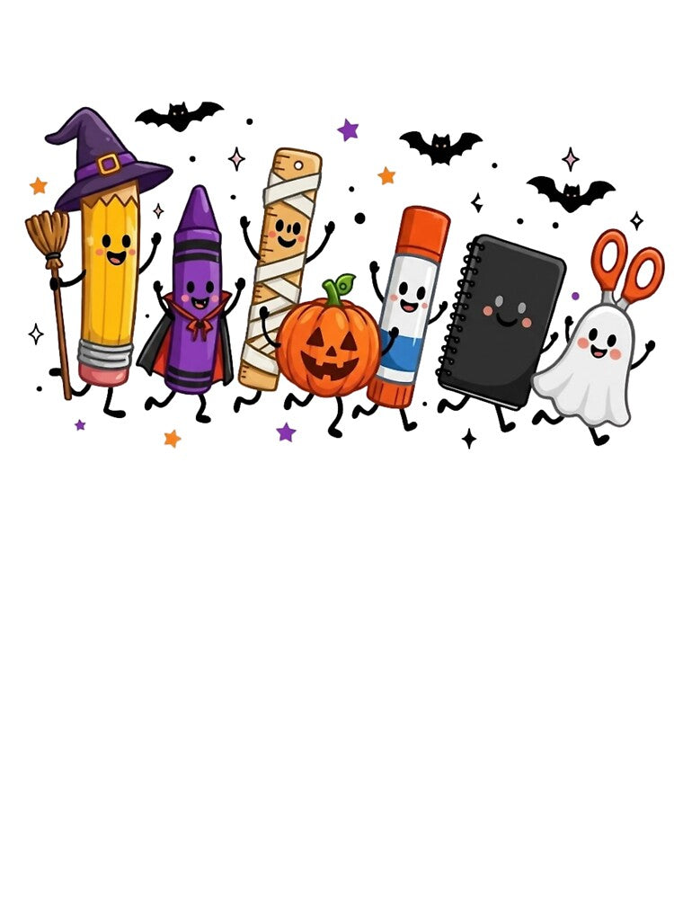 Cute Halloween Teacher School Supplies Spooky Squad by haitrieuic96