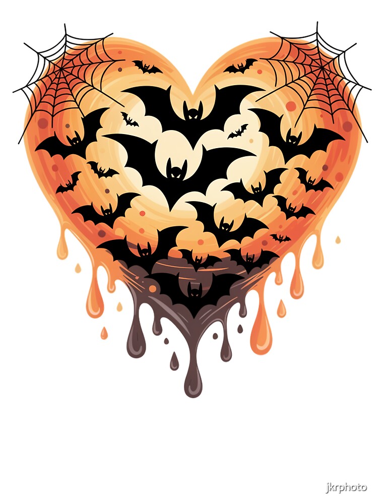 Heart-Shaped Bat Swarm by jkrphoto