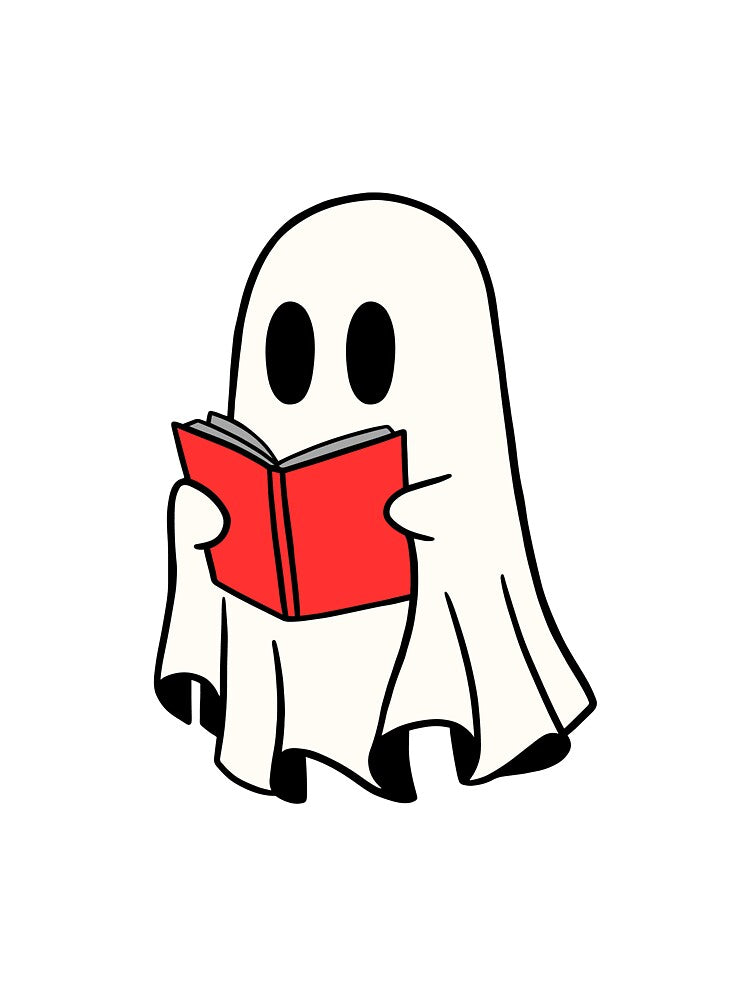 GHOST READING A  RED BOOK by zvizdetss