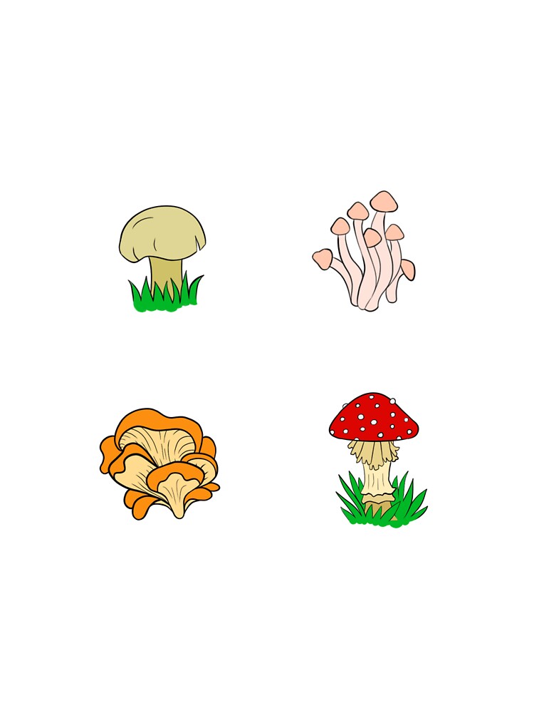 Fun Guys Mushroom Pattern by CardboardFlower