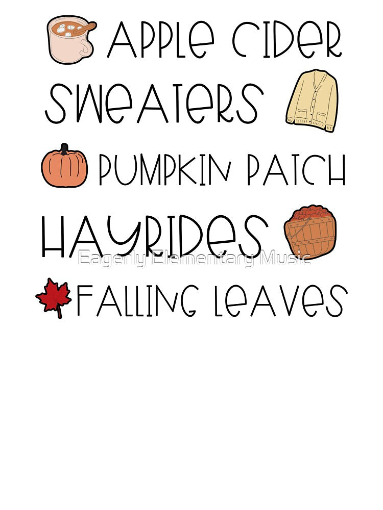 Fall Things Icons by Eagerly Elementary Music