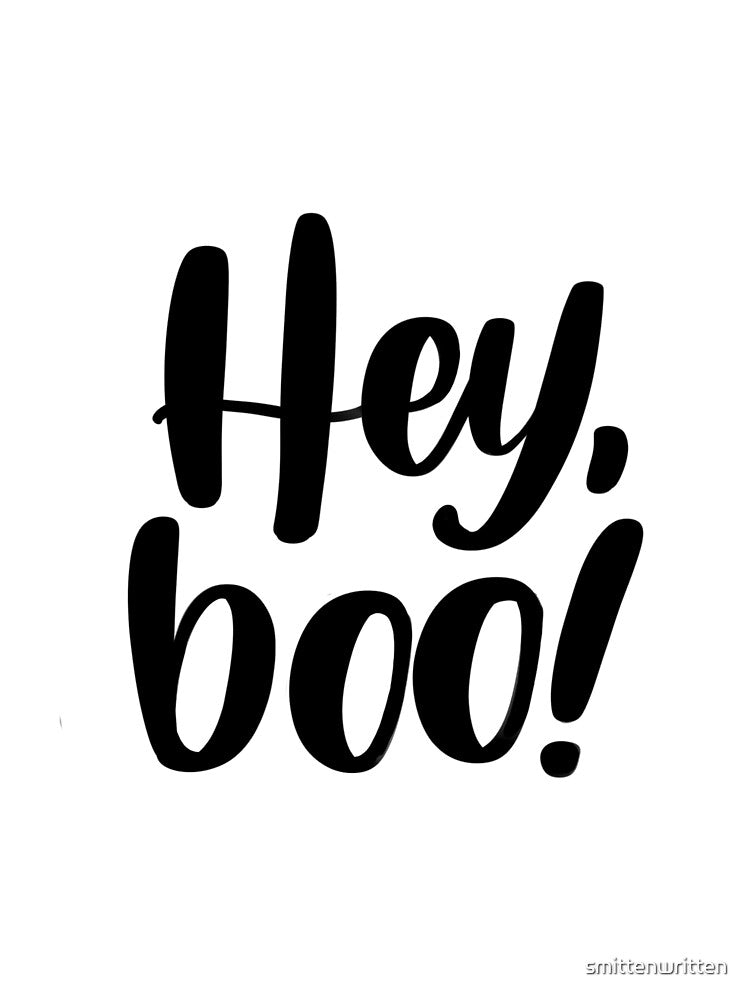 Hey, Boo! Fall Lettering Print by smittenwritten