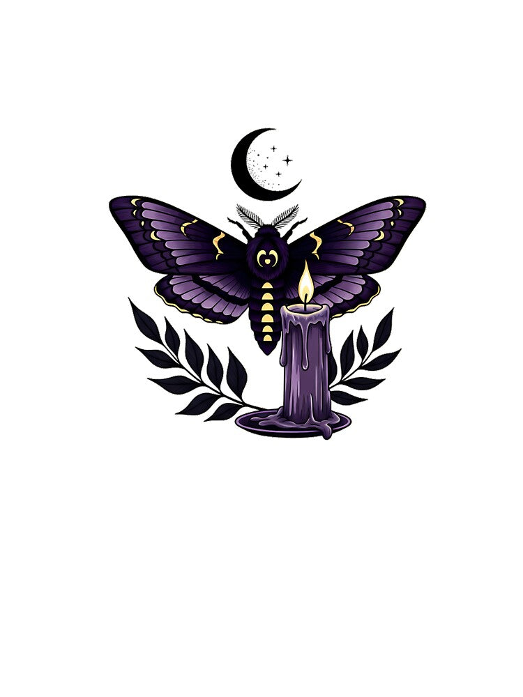 Death Moth Candle Gift by IllumeInk
