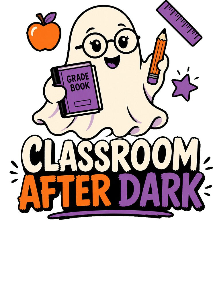 Spooky Teacher, Classroom After Dark Halloween by Life is cat
