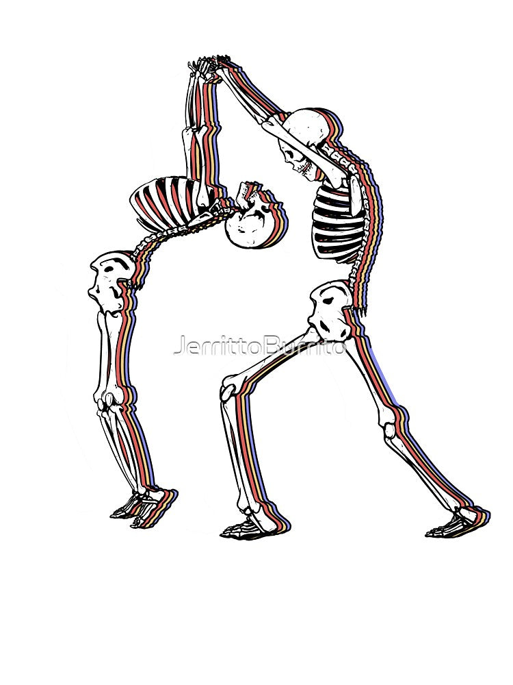 Skeletons Dancing Multicolored by JerrittoBurrito