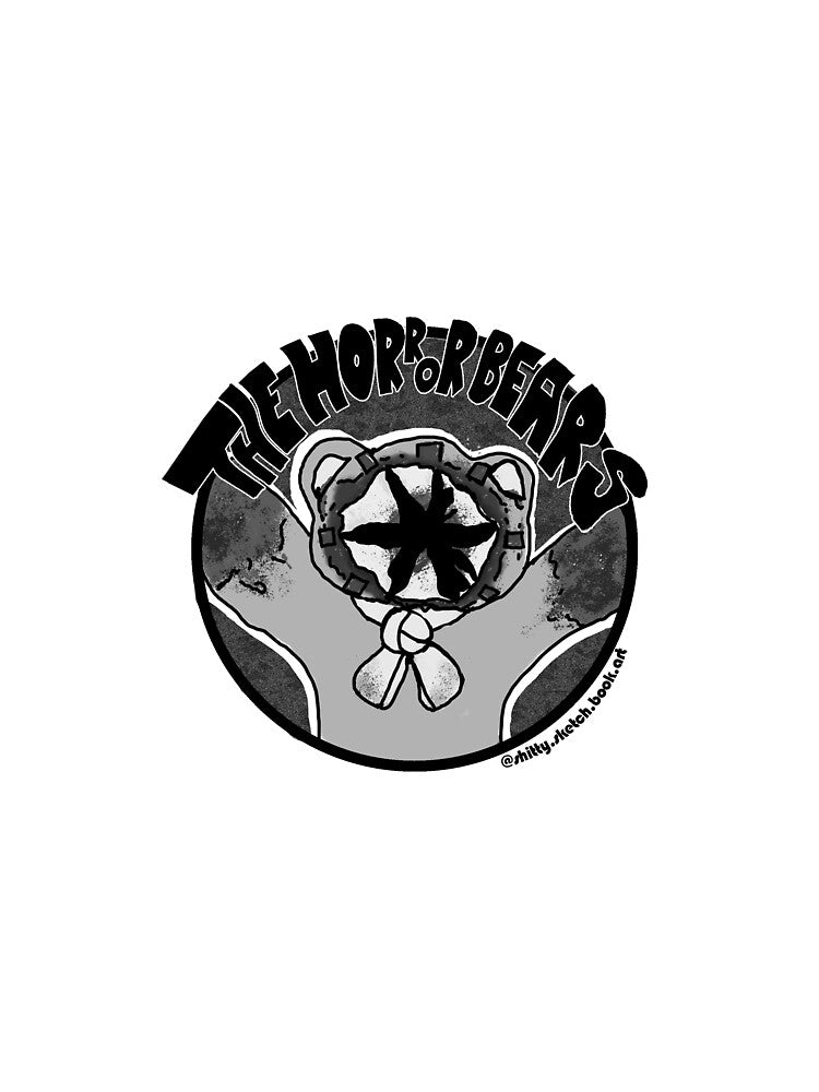 The bear logo black and white by sketch-book-art