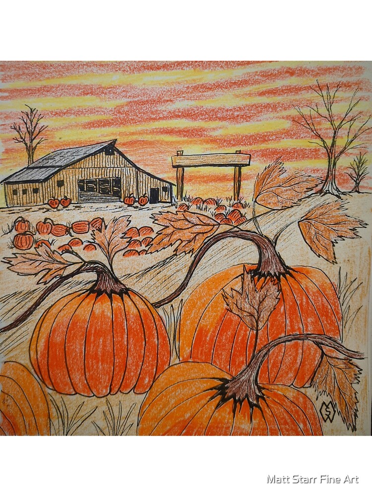 In the pumpkin patch by Matt Starr Fine Art