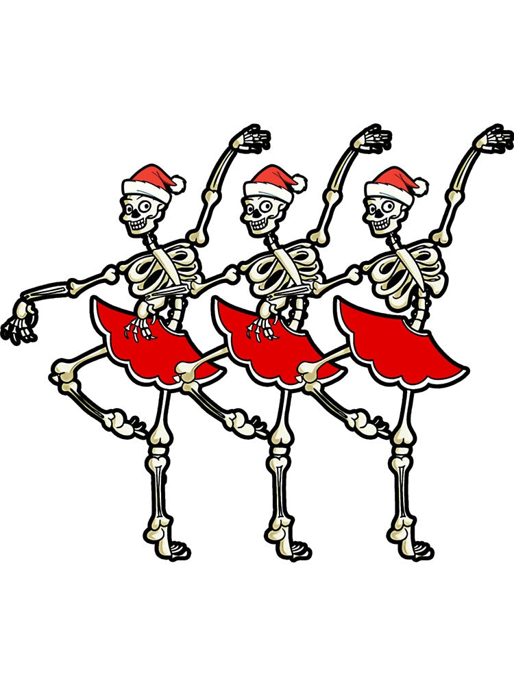 Dancing Christmas Skeleton by HPIChicArt