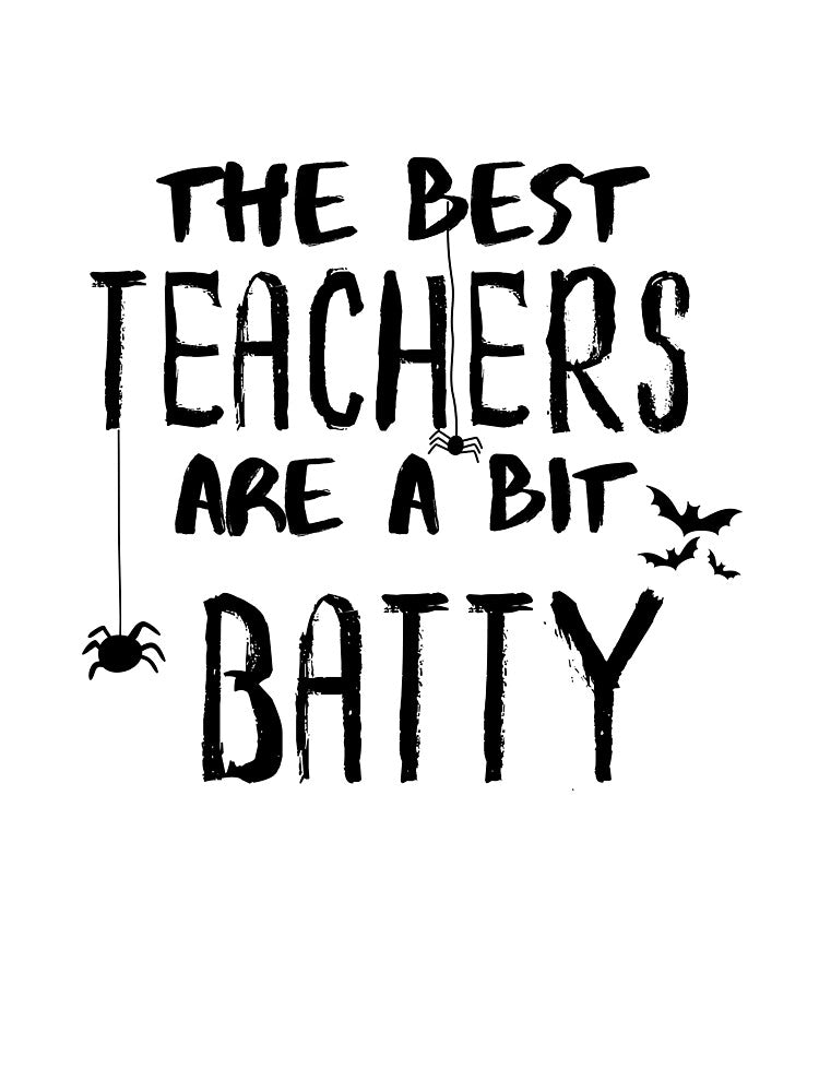 the best teachers are a bit batty funny gift for teacher by DesignisMine