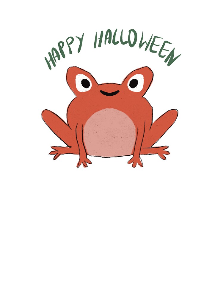 Halloween Frog-Orange by DaisyRoseBliss