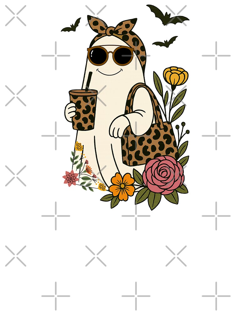 Trendy Phantom: The Leopard Print Ghost | Spooky Season Vibes by LadyInEverGreen