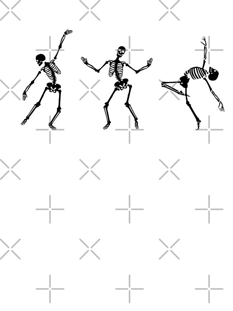 Skeletons Dancing Halloween by MoodyGoodsStudio