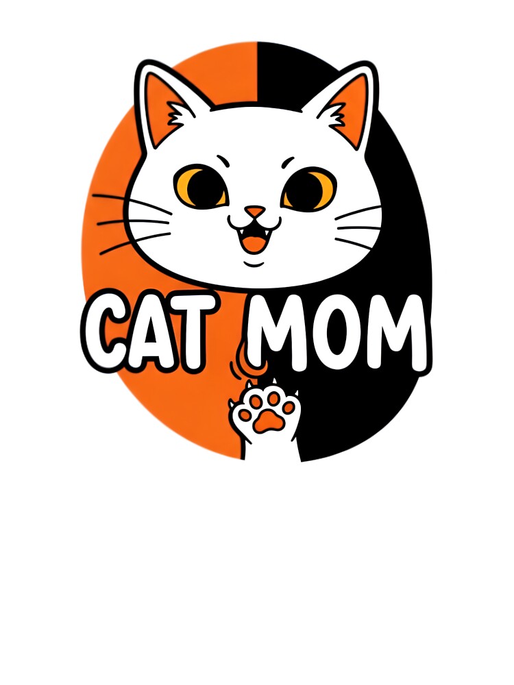 Cute Cat Mom Halloween Style Design by Bright Vibe Designs