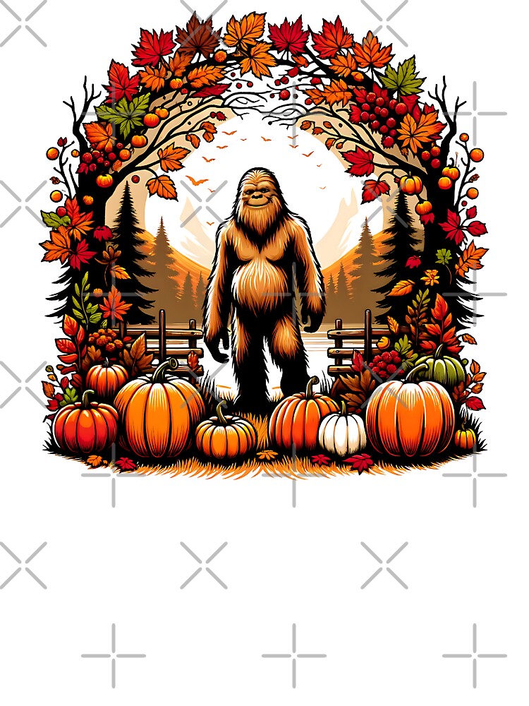 Sasquatch in The Pumpkin Patch by Matt's Artificial Nature