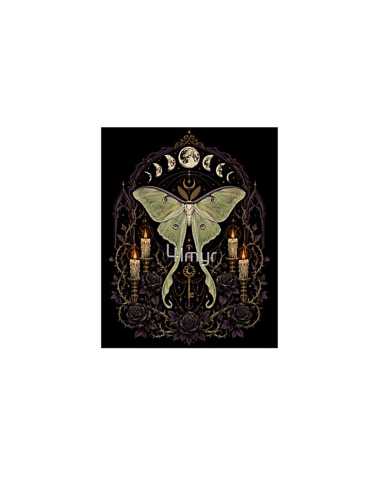 Gothic Luna Moth Moon Phases by 4lmyr