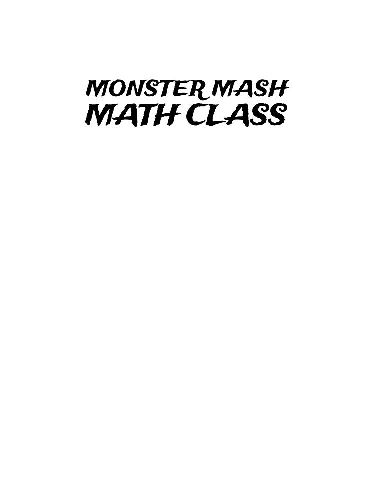 Teacher Monster Mash Math Class Funny Halloween Shirt Design by E-lenaLu