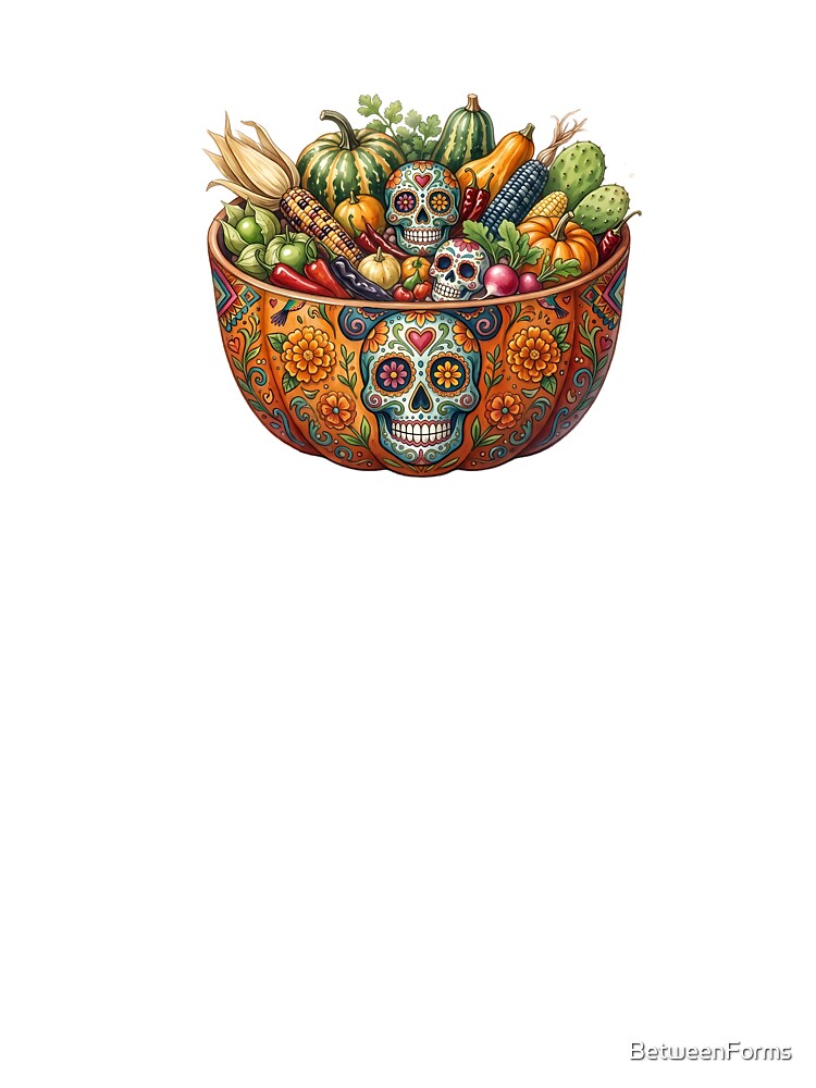 Dia De Los Muertos Harvest Bowl Illustration by BetweenForms