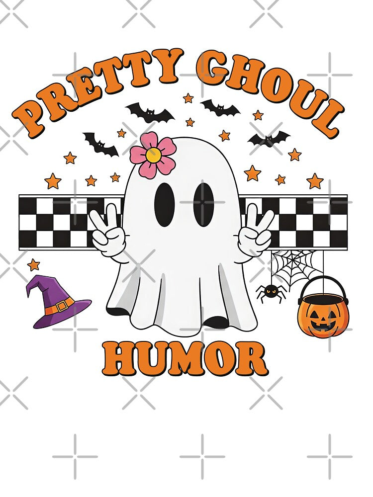 Pretty Ghoul Humor Spooky Halloween Season Graphic by elderberry