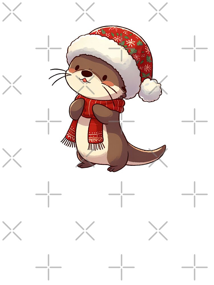 Cute Christmas Otter by KAI-Studio