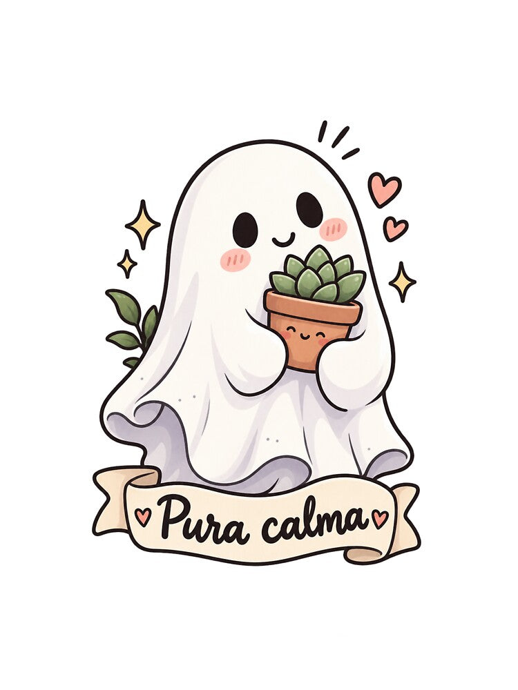 Pura Calma Cute Ghost by BlackBoneArt