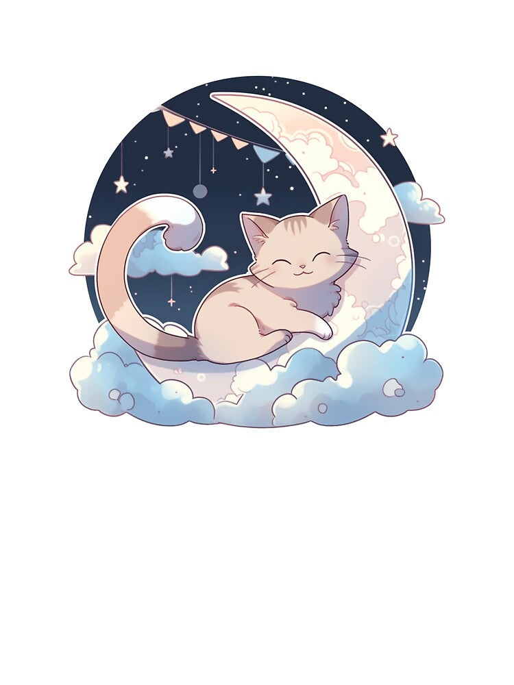 Cat on the moon by LilBeeez