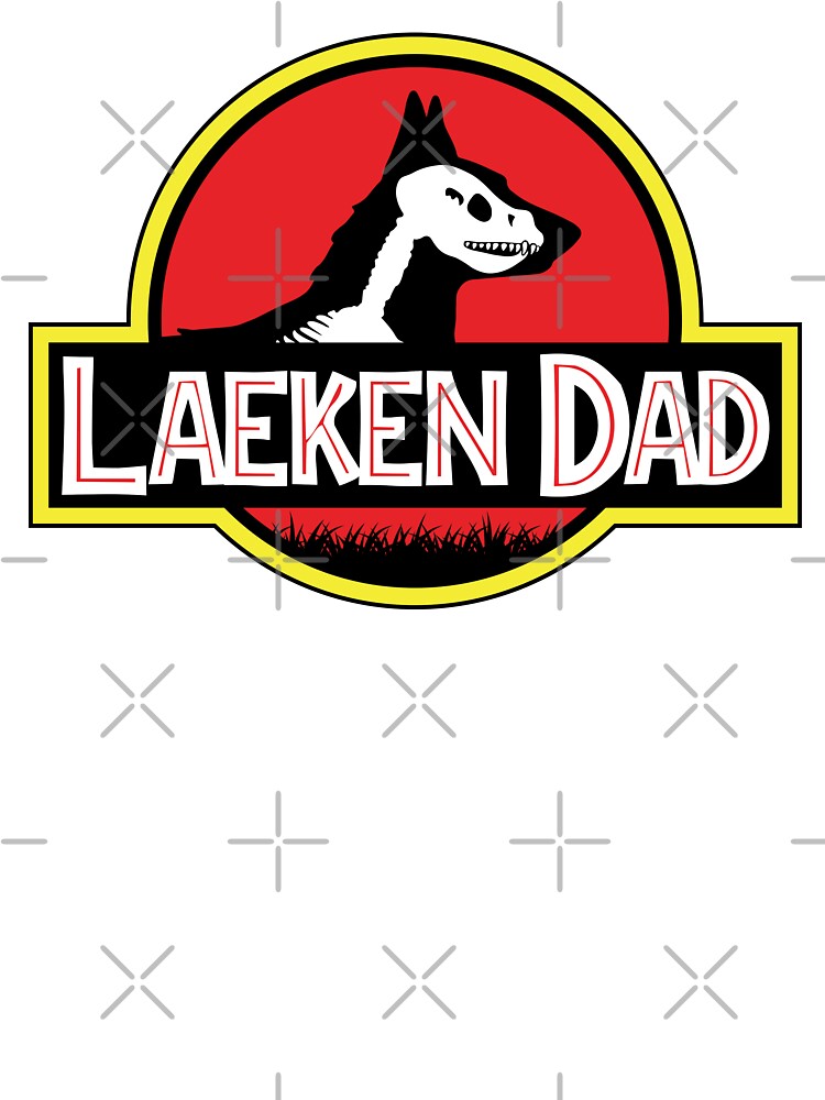 (For Bright Background) Jurassic Belgian Laekenois Dad by More Cute Dogs