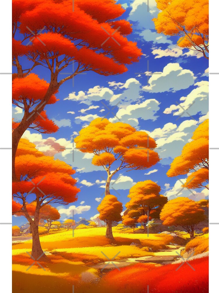 Autumn blossom with maple in the countryside by mgtime