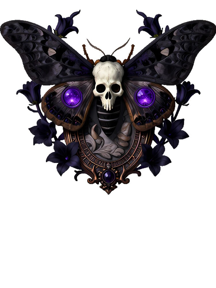 Gothic Cemetery Deaths Head Hawkmoth by IllumeInk