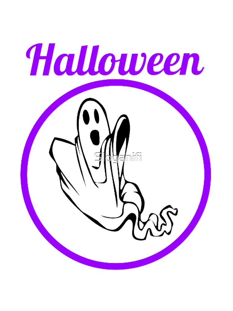 Halloween Trick or Treat Flying Ghost by Sloganifi