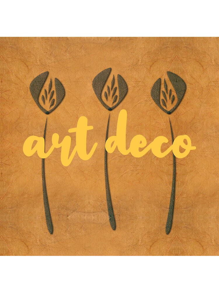 Abstract Floral Art Deco Rustic by technotext
