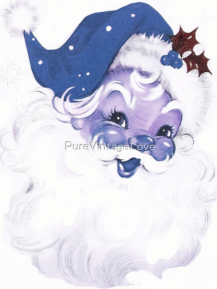 Blue Vintage Santa Claus by PureVintageLove