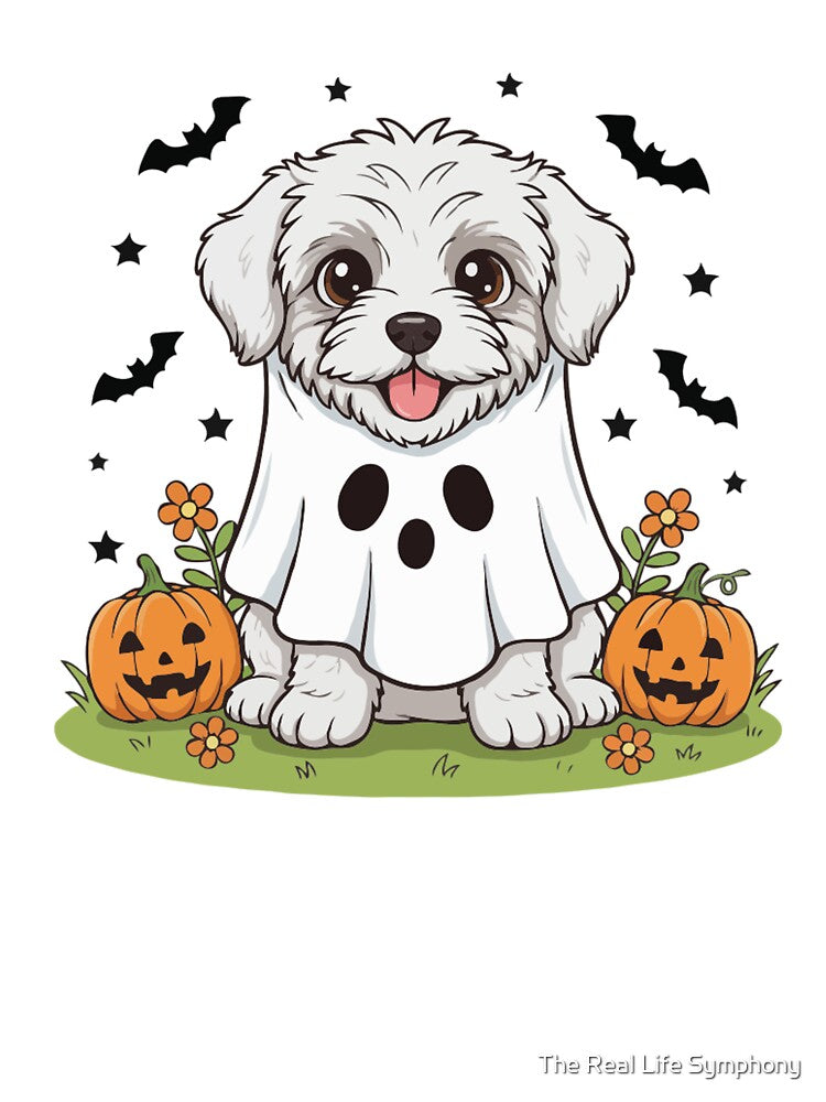 Bergamasco Sheepdog Puppy Ghost – Cute Halloween Dog Costume by The Real Life Symphony