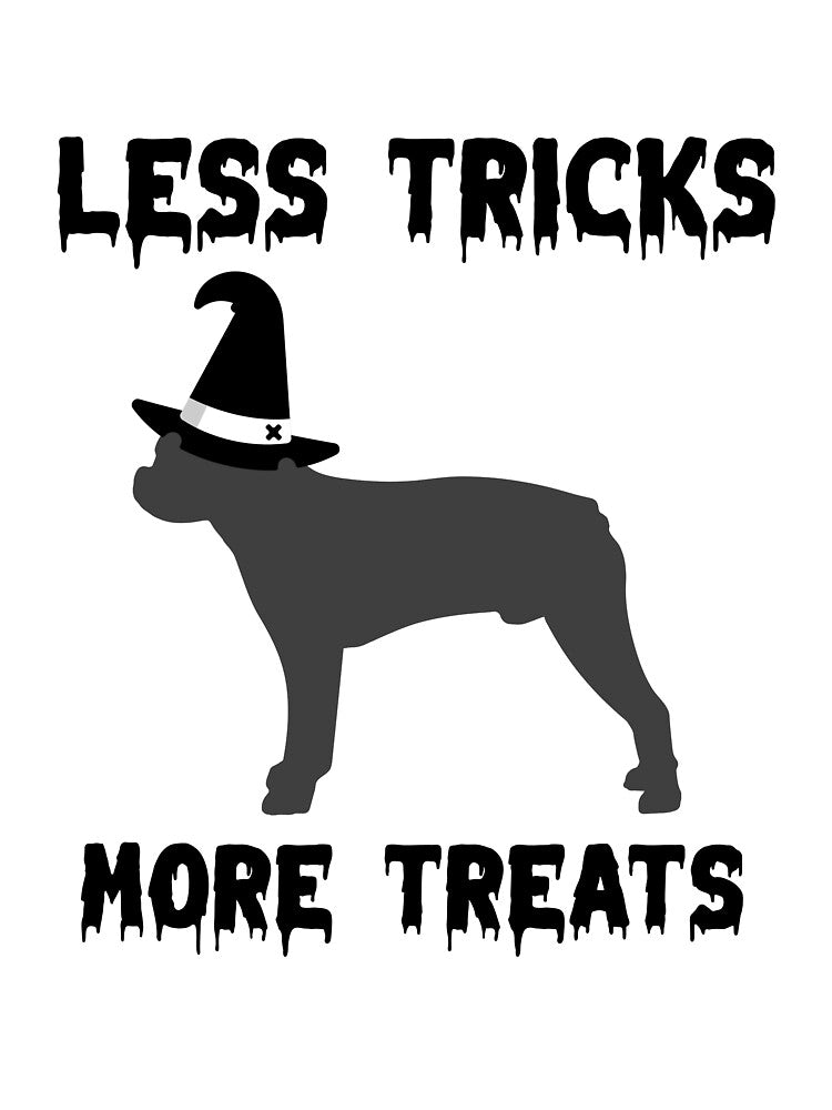 Less Tricks More Treats  – French Bulldog Cute Halloween Dog by Hintotees
