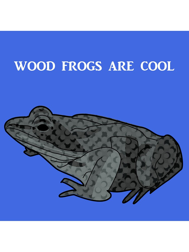 Wood Frogs are Cool on Blue by Art in My Loft