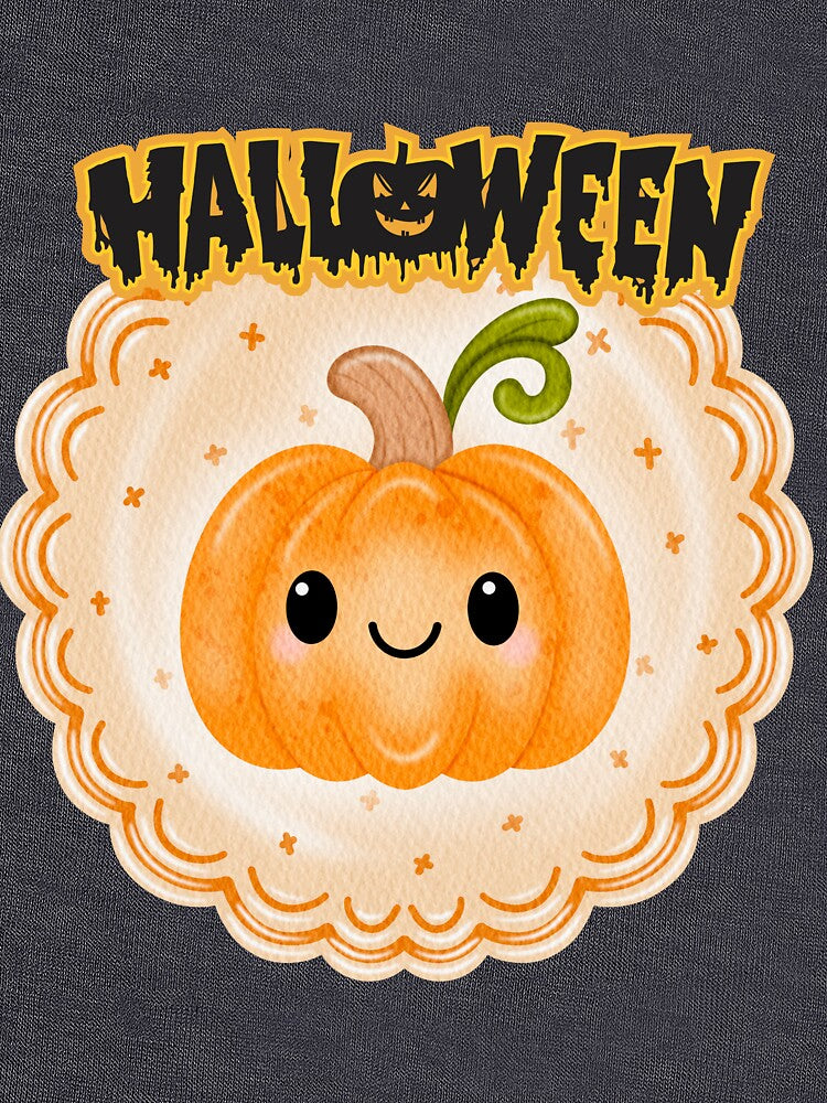 Cute Kawaii Halloween Pumpkin by     Sela Art
