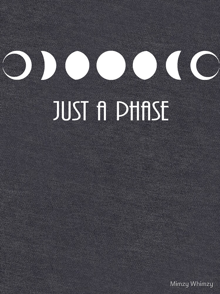 "Just a phase" moon phases by Mimzy Whimzy