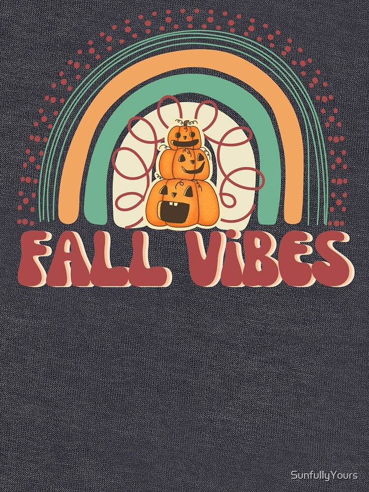 Fall Vibes Autumn Pumpkins Vintage Retro Halloween by SunfullyYours