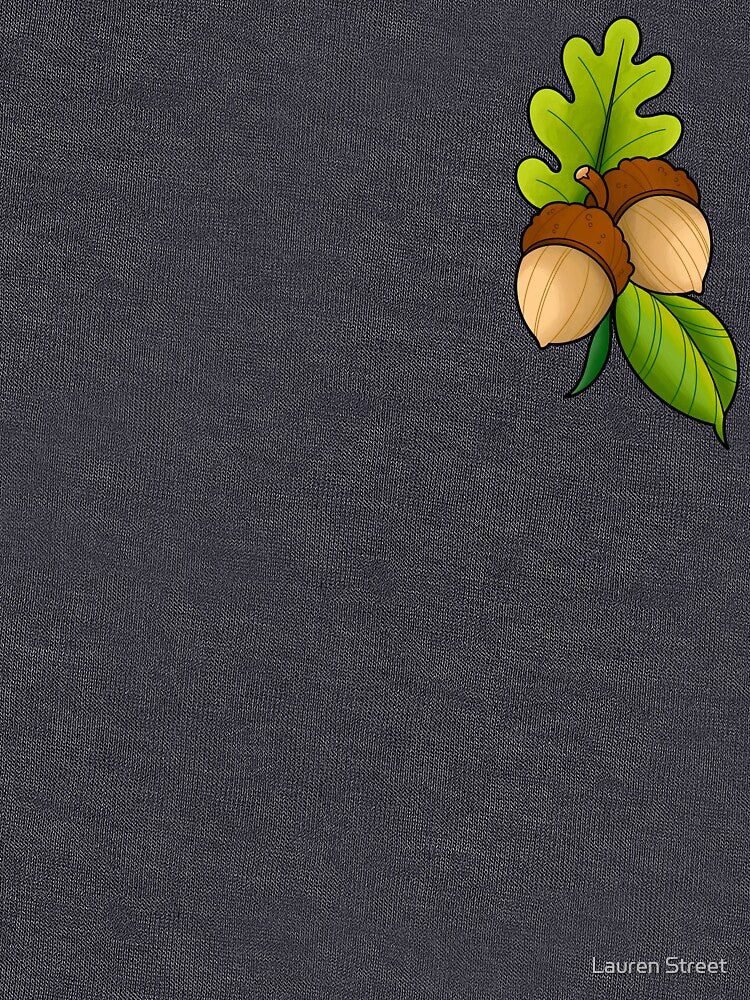 Acorns With Leaves by Lauren Street