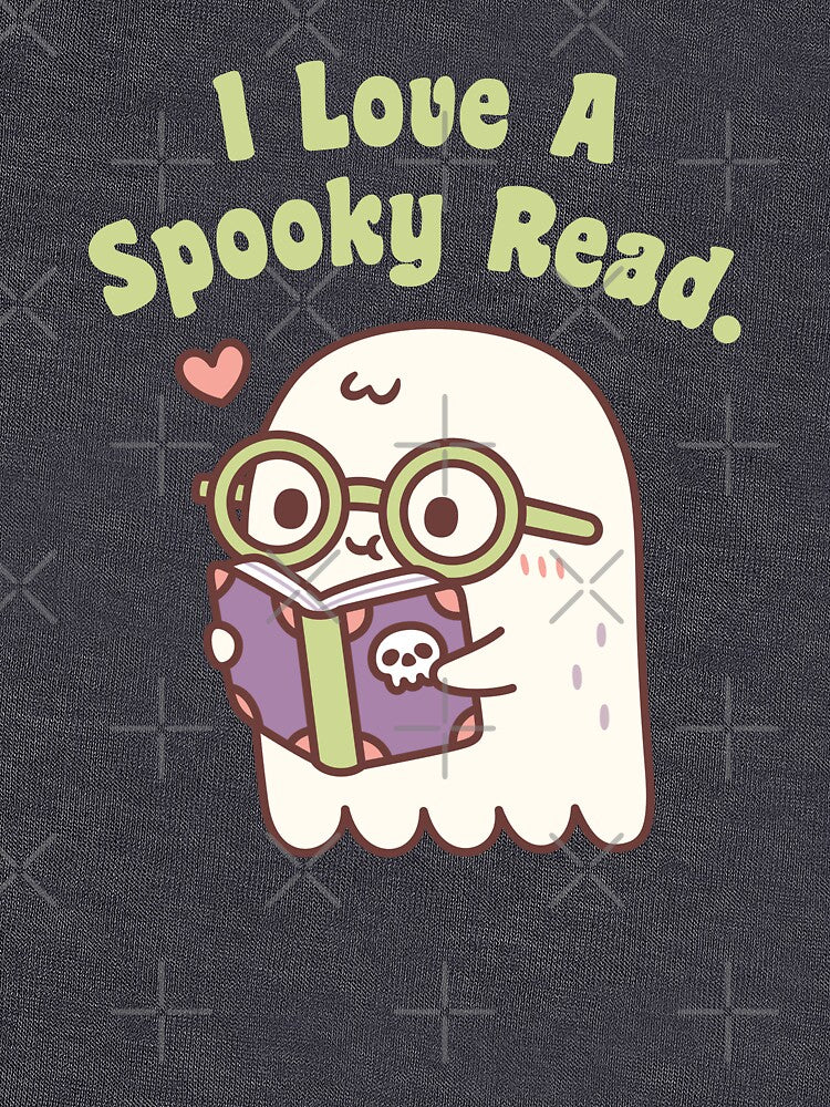 Cute Ghost I Love A Spooky Read Funny by rustydoodle