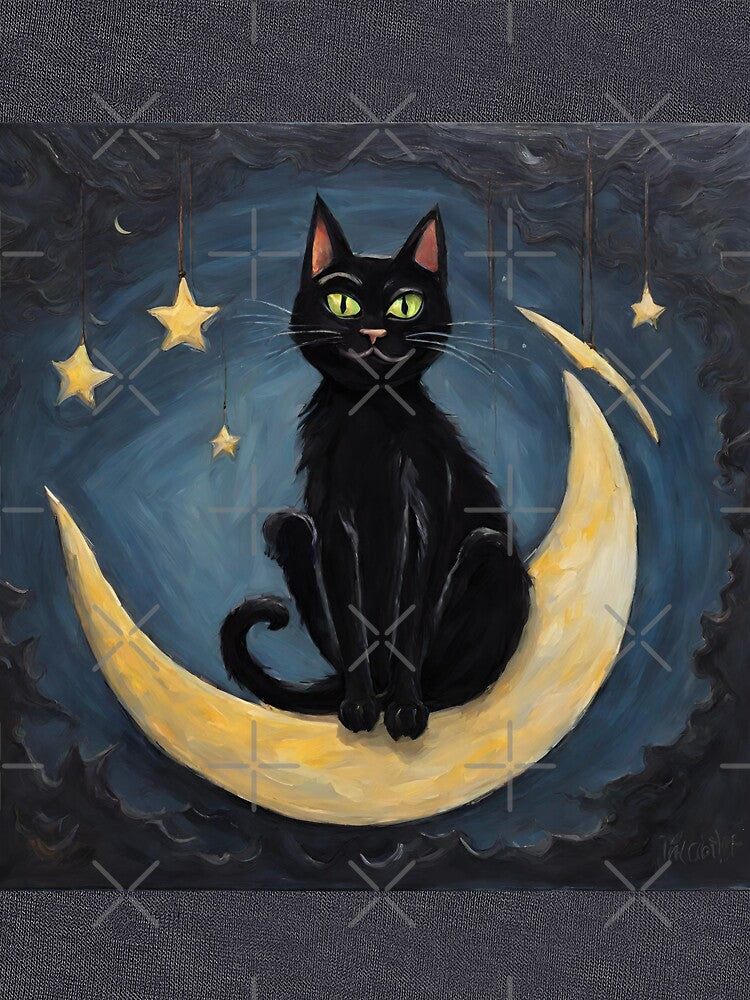 Cat on the moon by StyleSketch