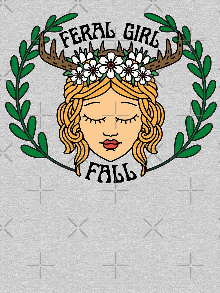 Feral Girl Fall by wickedsticker